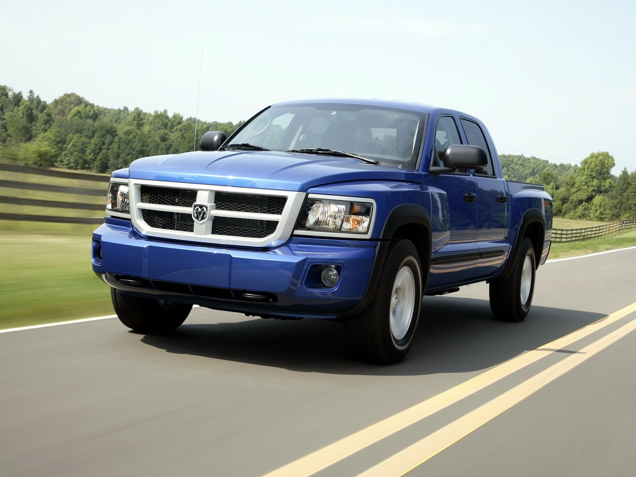 Dodge Dakota III Рестайлинг пикап двойная кабина crew cab, 2007–2011