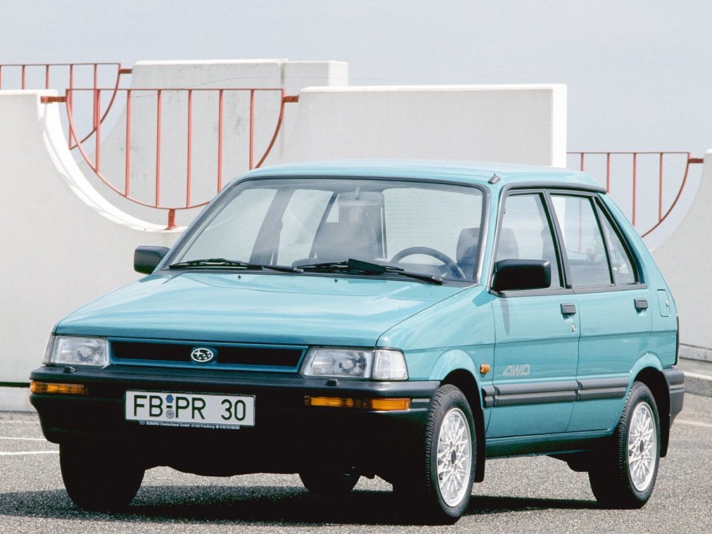 Subaru Justy I Рестайлинг хэтчбек 5 дв., 1987–1995